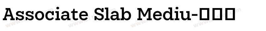 Associate Slab Mediu字体转换